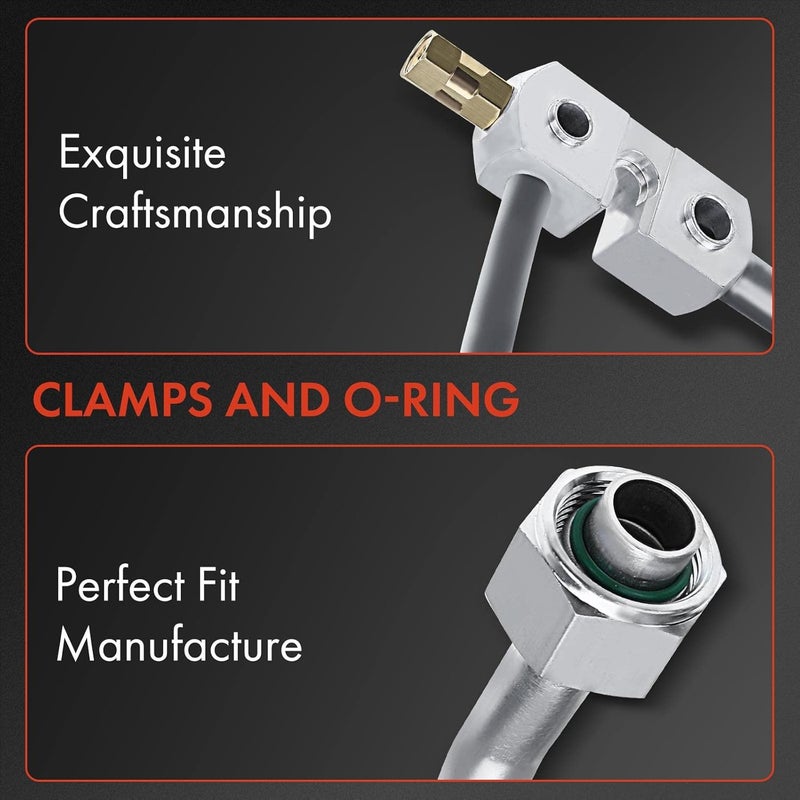 A-Premium A/C Suction and Discharge Line Hose Assembly Compatible with 1989-1993 Ford F-150, F-250, F-350, Bronco - Image 3